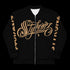 Men’s Graffiti Bomber Jacket – Gold Scriptkonz | Hip - Hop Streetwear Jacket - Stykonz Graffiti Streetwear